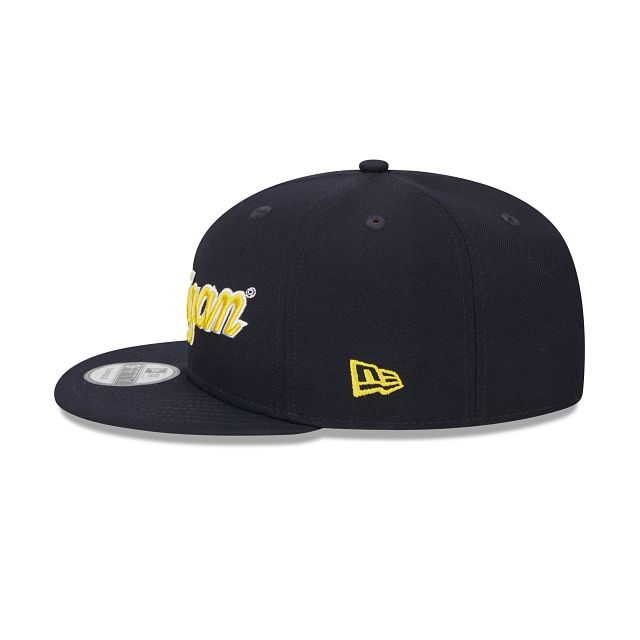 Michigan Wolverines Script Blue 9FIFTY Snapback Hat sold by New Era product image thumbnail 5