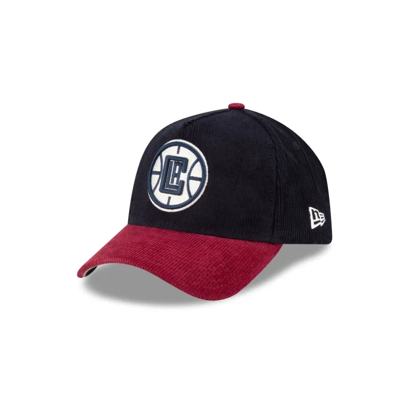Los Angeles Clippers Navy Corduroy 9FORTY A-Frame Snapback Hat sold by New Era
