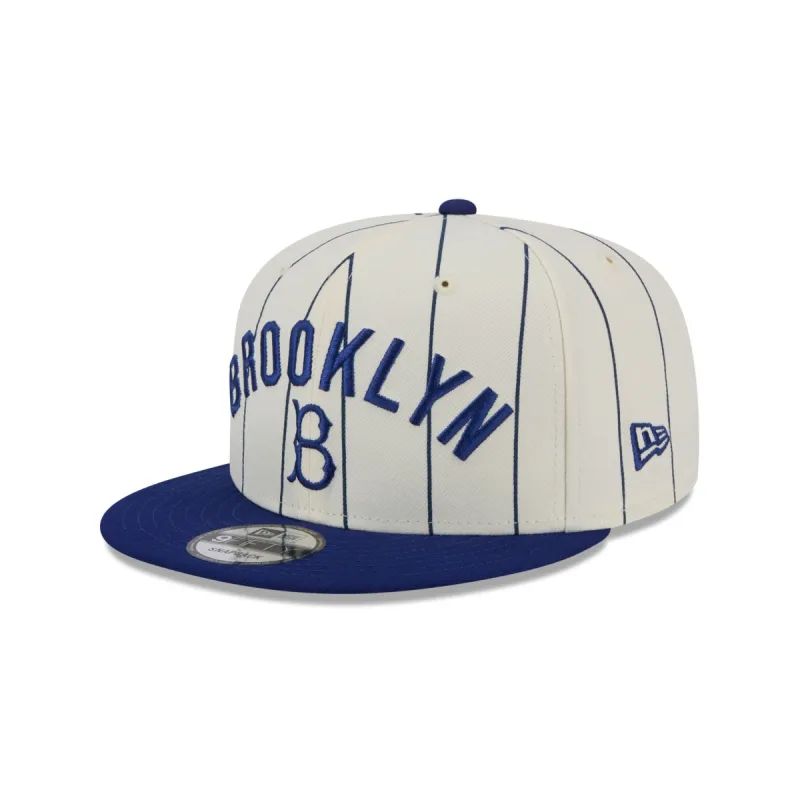 Brooklyn Dodgers Jersey Pinstripe 9FIFTY Snapback Hat sold by New Era