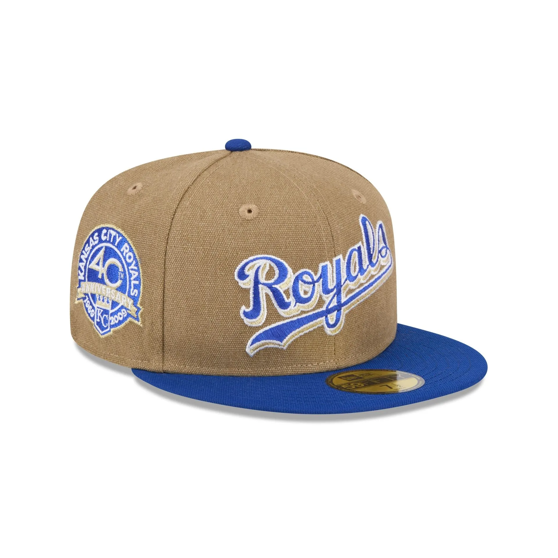 Kansas City Royals Canvas Crown 59FIFTY Fitted Hat sold by New Era