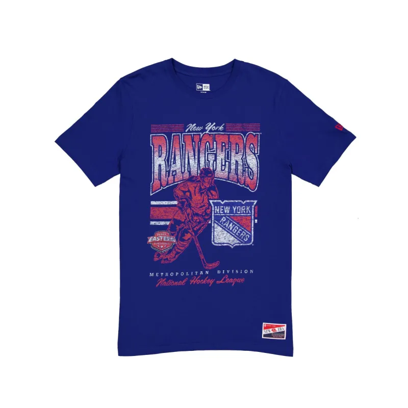 New York Rangers Throwback Distress T-Shirt sold by New Era