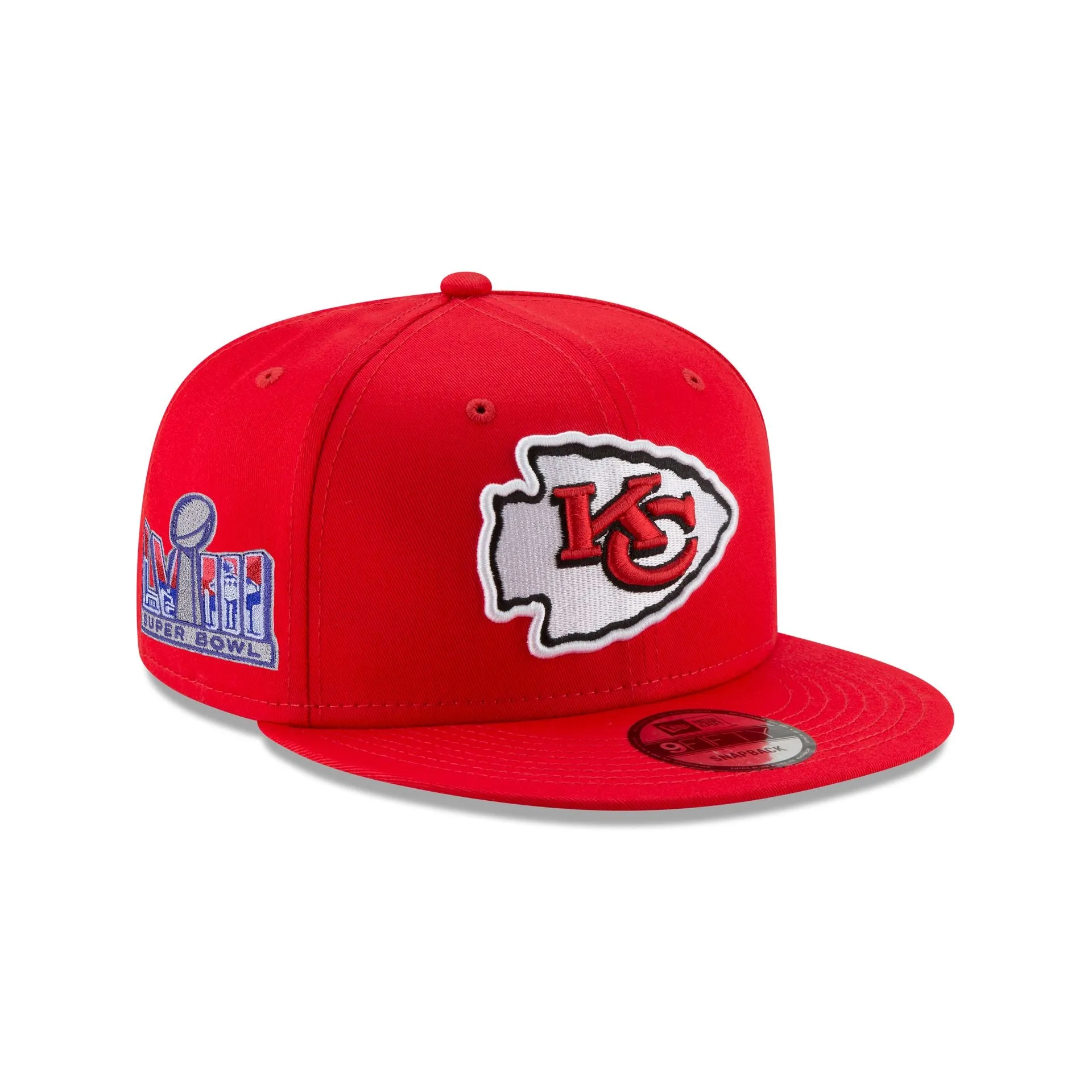 Kansas City Chiefs Super Bowl LVIII Participation Side Patch 9FIFTY Snapback Hat sold by New Era