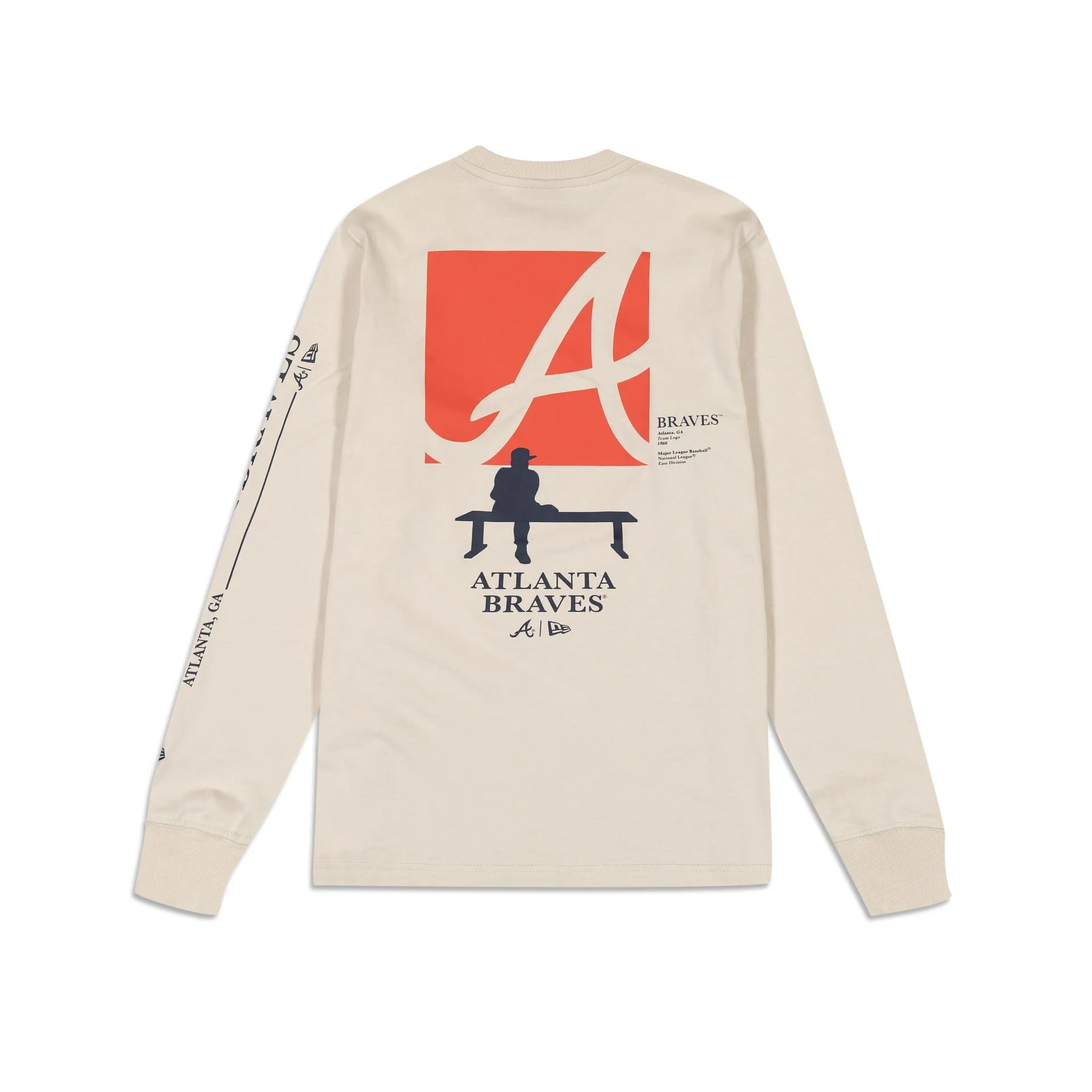 Atlanta Braves Curated Customs Stone T-Shirt sold by New Era product image thumbnail 3