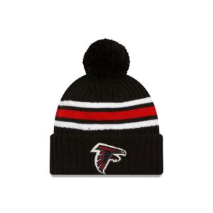 Atlanta Falcons 2023 Cold Weather Black Pom Knit sold by New Era