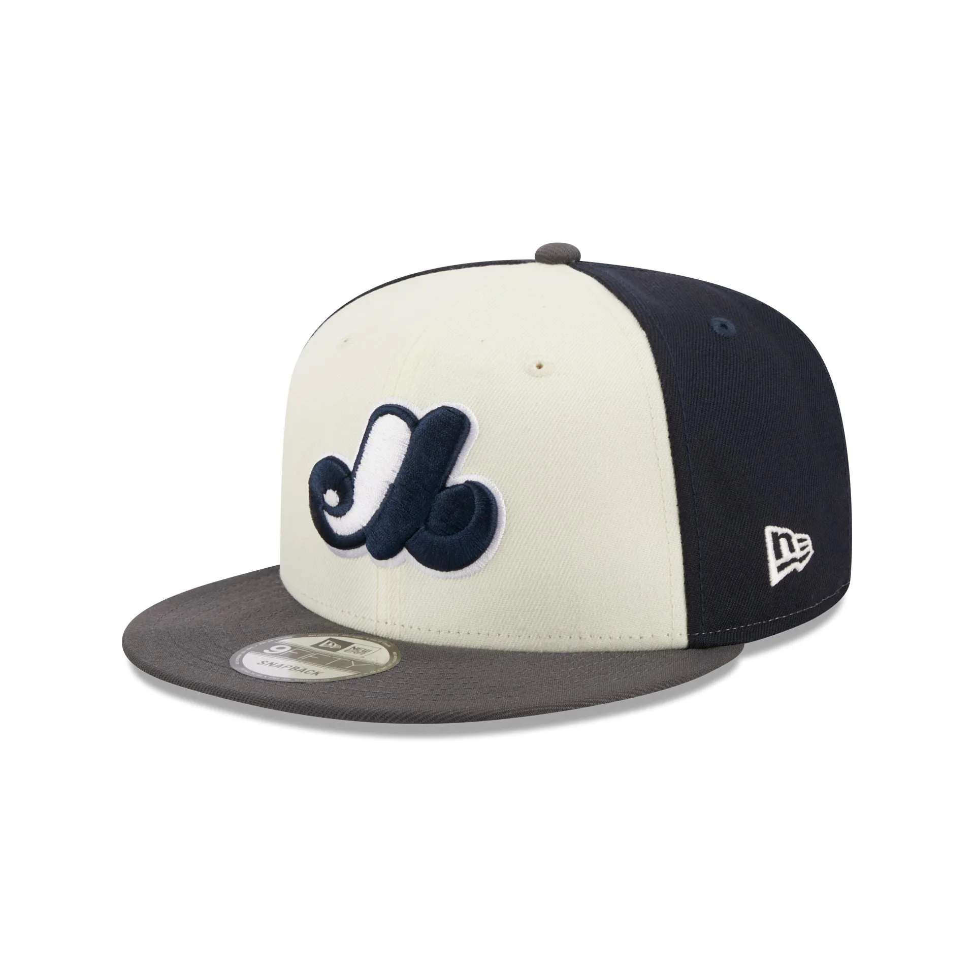 Montreal Expos Graphite Visor 9FIFTY Snapback Hat sold by New Era