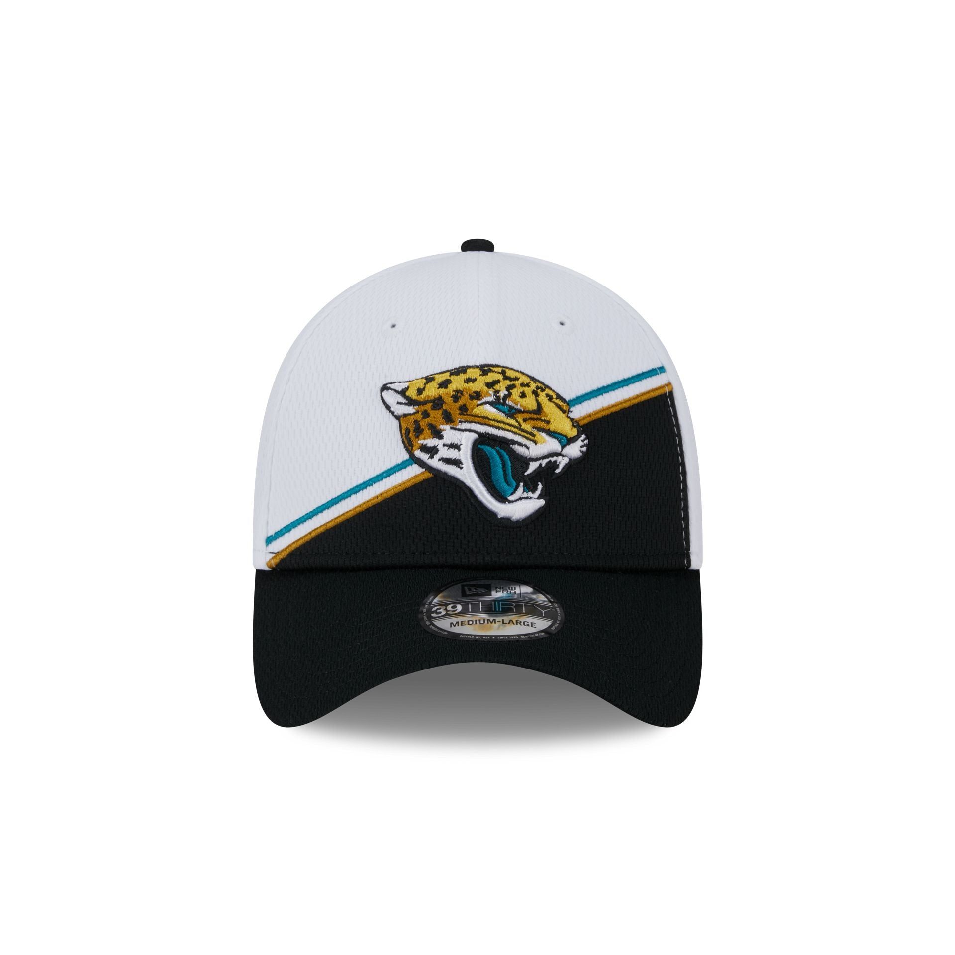 Jacksonville Jaguars 2023 Sideline White 39THIRTY Stretch Fit Hat sold by New Era product image thumbnail 2