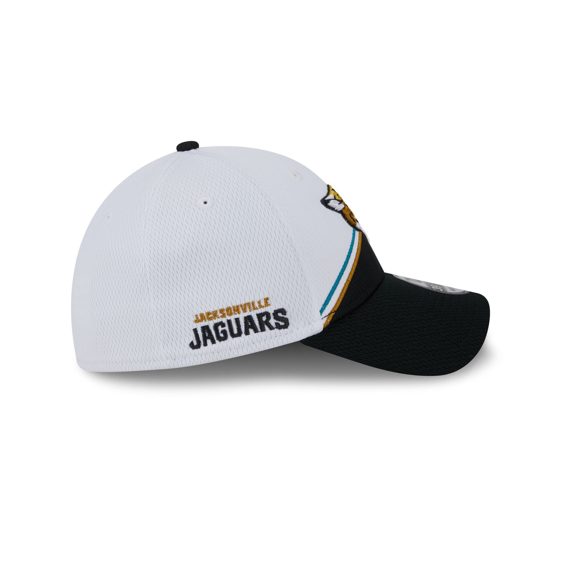 Jacksonville Jaguars 2023 Sideline White 39THIRTY Stretch Fit Hat sold by New Era product image thumbnail 4