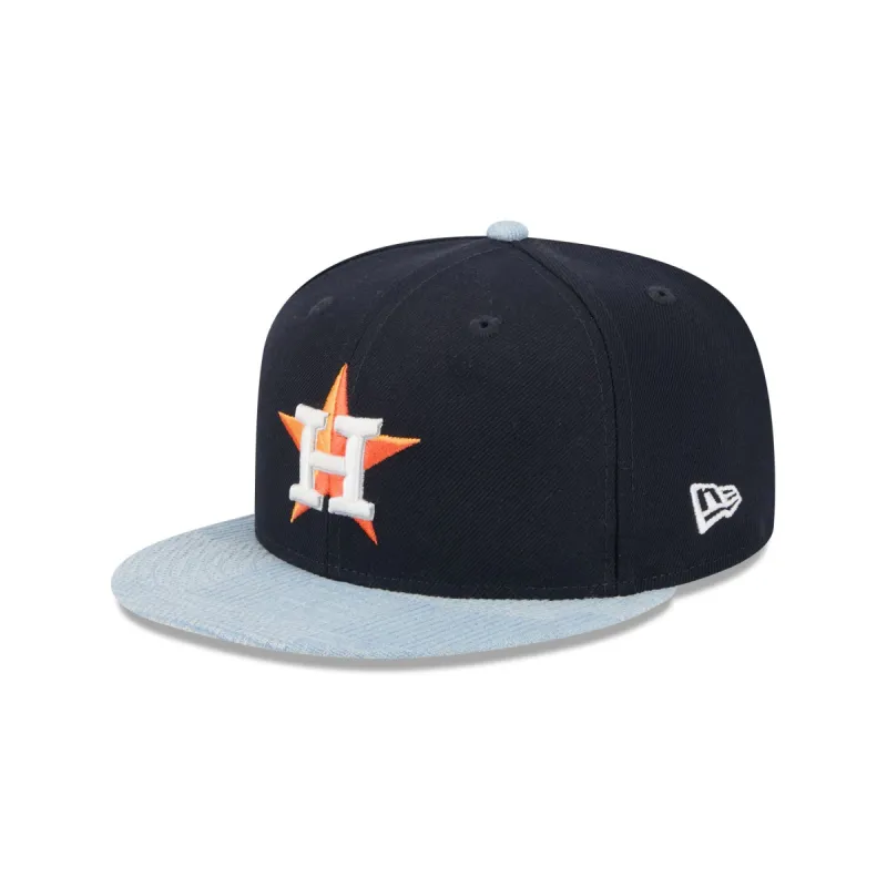 Houston Astros Patch Denim 59FIFTY Fitted Hat sold by New Era