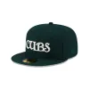 Just Caps Dark Green Wool Chicago Cubs 59FIFTY Fitted Hat sold by New Era
