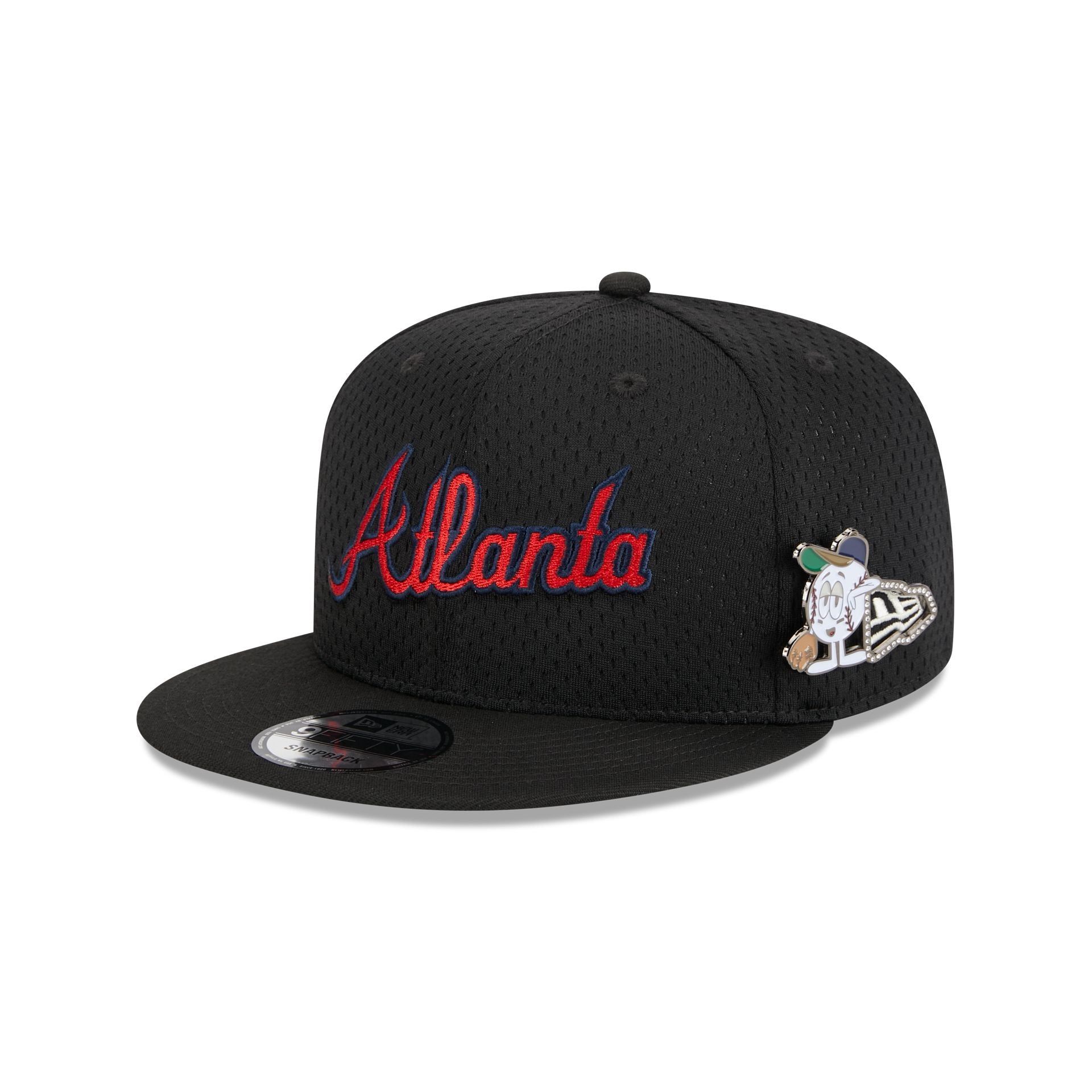 Atlanta Braves Post-Up Pin 9FIFTY Snapback Hat sold by New Era