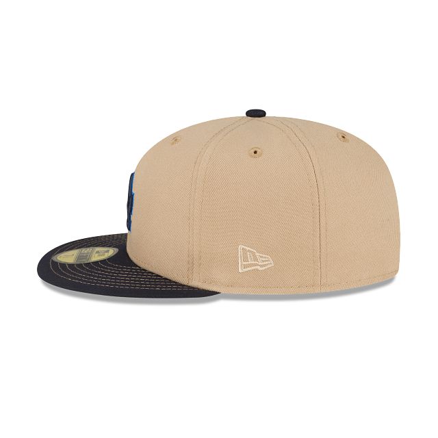 Just Caps Beige Camel Los Angeles Dodgers 59FIFTY Fitted Hat sold by New Era product image thumbnail 4
