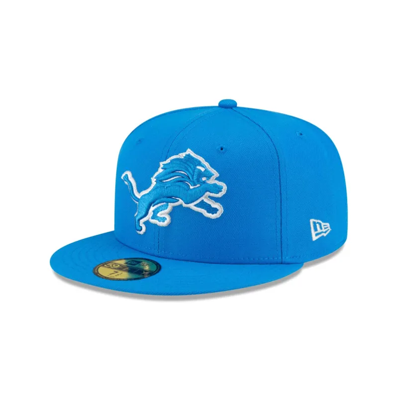Detroit Lions Basic Blue 59FIFTY Fitted Hat sold by New Era
