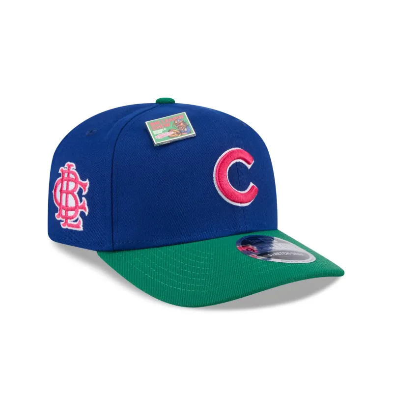 Big League Chew X Chicago Cubs Wild Pitch Watermelon 9SEVENTY Stretch-Snap Hat sold by New Era