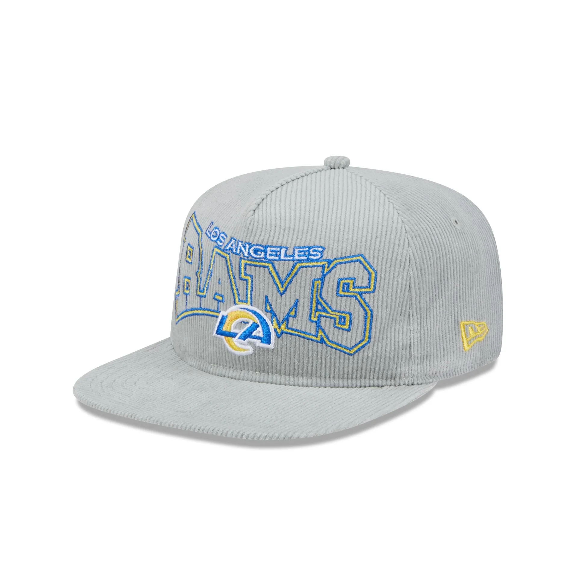Los Angeles Rams Gray Cord Golfer Hat sold by New Era