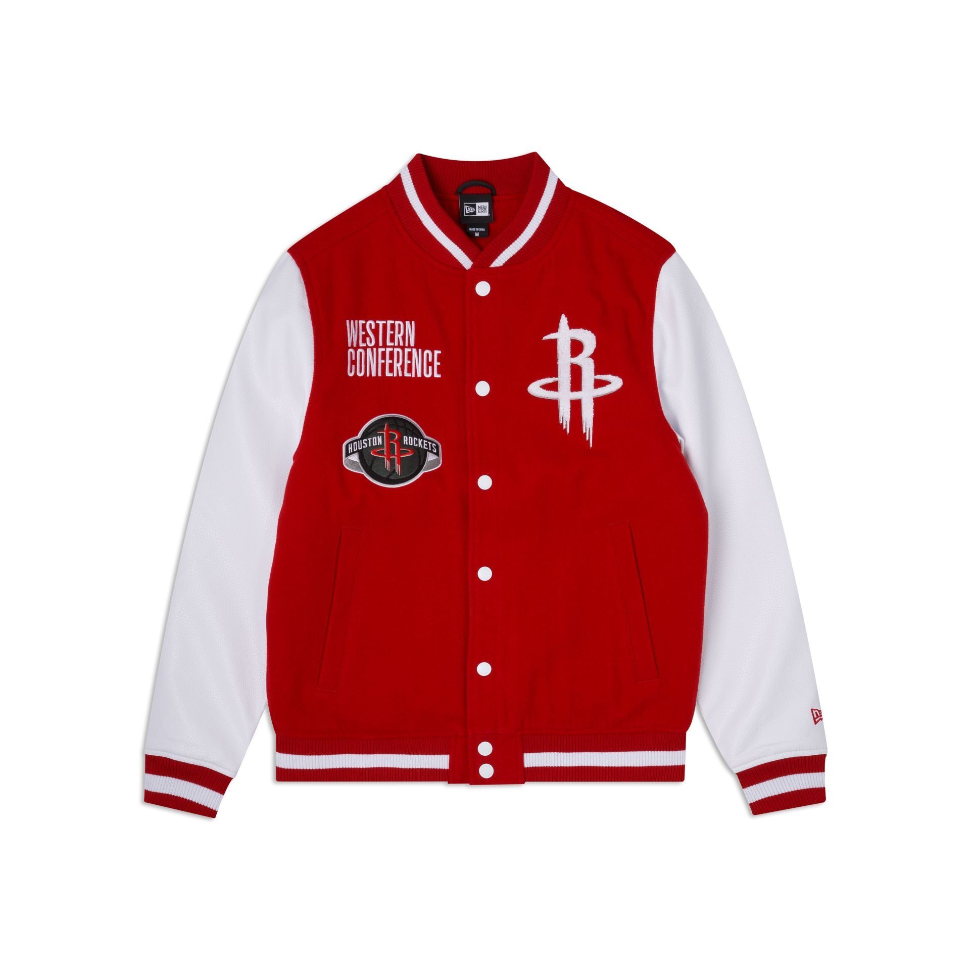 Houston Rockets Red Varsity Jacket sold by New Era