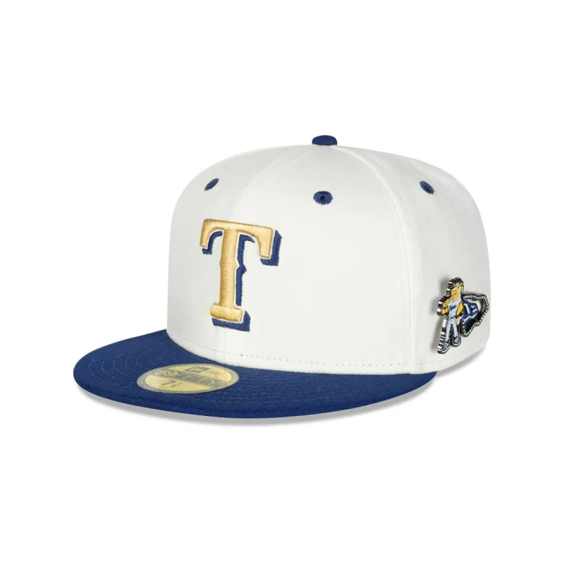 Texas Rangers Mascot Pin 59FIFTY Fitted Hat sold by New Era
