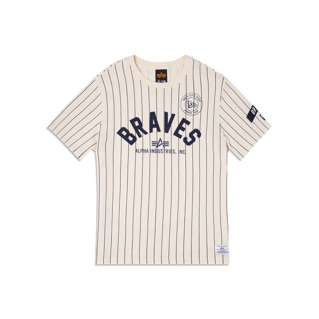 Alpha Industries X Atlanta Braves Striped T-Shirt sold by New Era