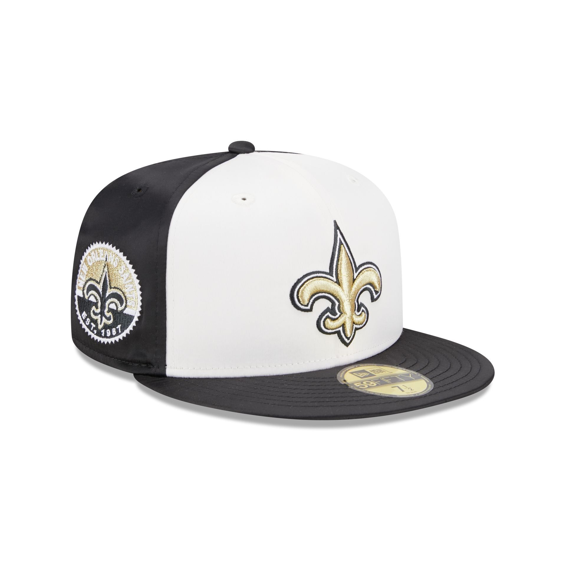 New Orleans Saints Throwback Satin 59FIFTY Fitted Hat sold by New Era