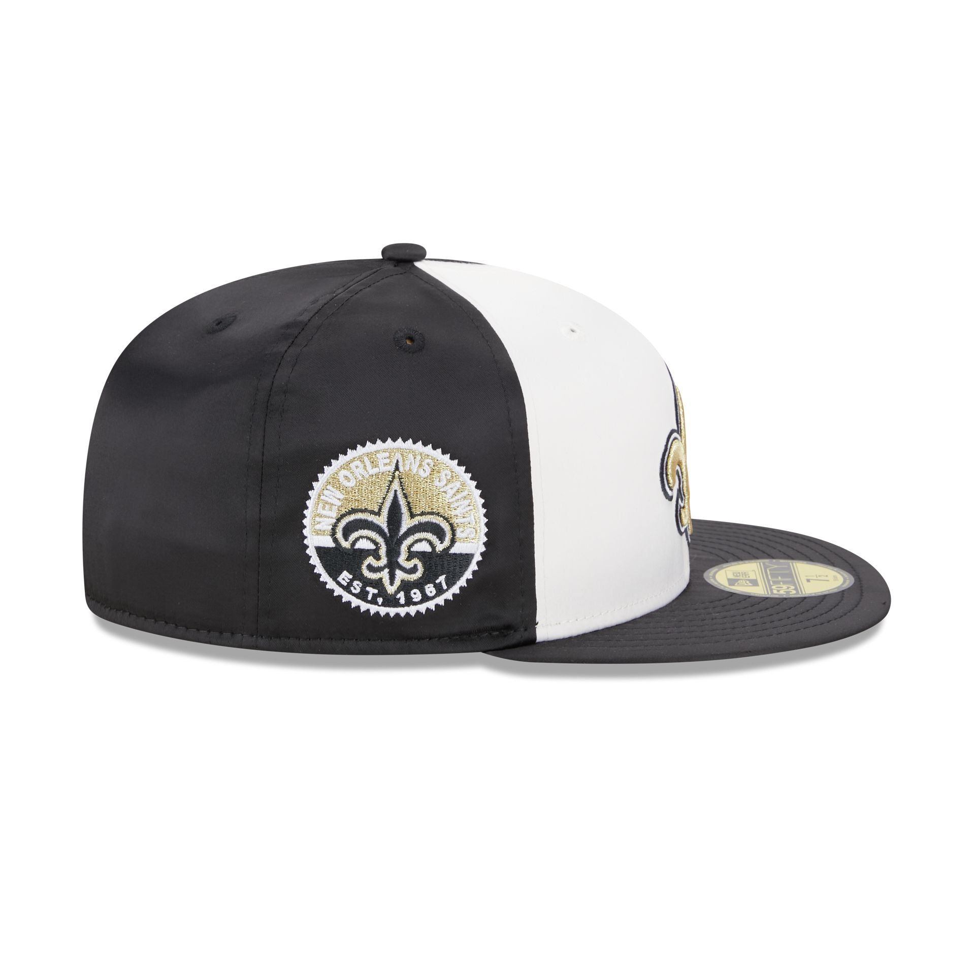 New Orleans Saints Throwback Satin 59FIFTY Fitted Hat sold by New Era product image thumbnail 4