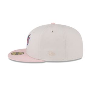 Just Caps Stone Pink Los Angeles Angels 59FIFTY Fitted Hat sold by New Era