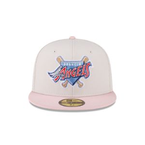 Just Caps Stone Pink Los Angeles Angels 59FIFTY Fitted Hat sold by New Era