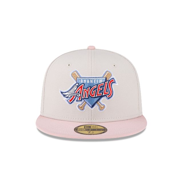 Just Caps Stone Pink Los Angeles Angels 59FIFTY Fitted Hat sold by New Era product image thumbnail 2