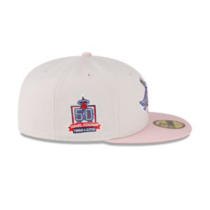 Just Caps Stone Pink Los Angeles Angels 59FIFTY Fitted Hat sold by New Era