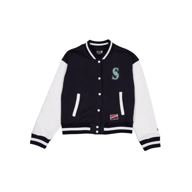 Seattle Mariners Throwback Fleece Women's Jacket sold by New Era