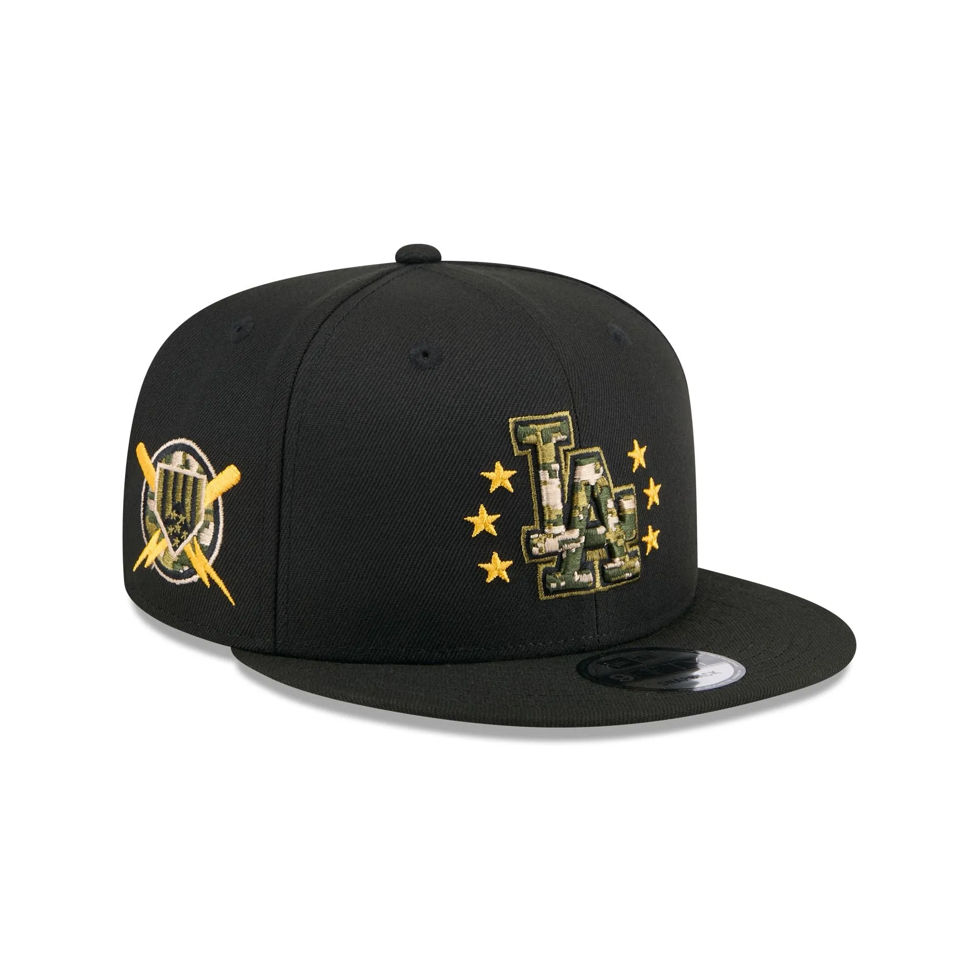 Los Angeles Dodgers Armed Forces Day 2024 9FIFTY Snapback Hat sold by New Era