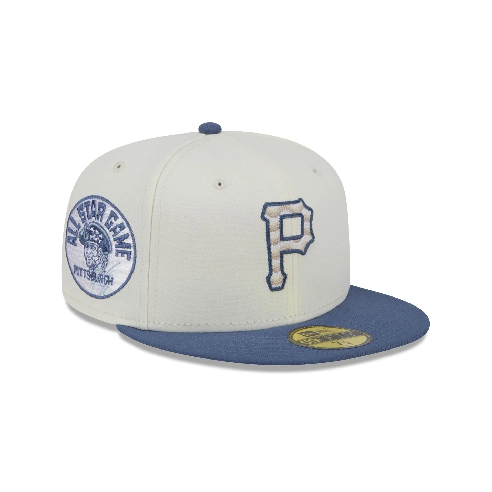 Pittsburgh Pirates Wavy Chainstitch 59FIFTY Fitted Hat sold by New Era