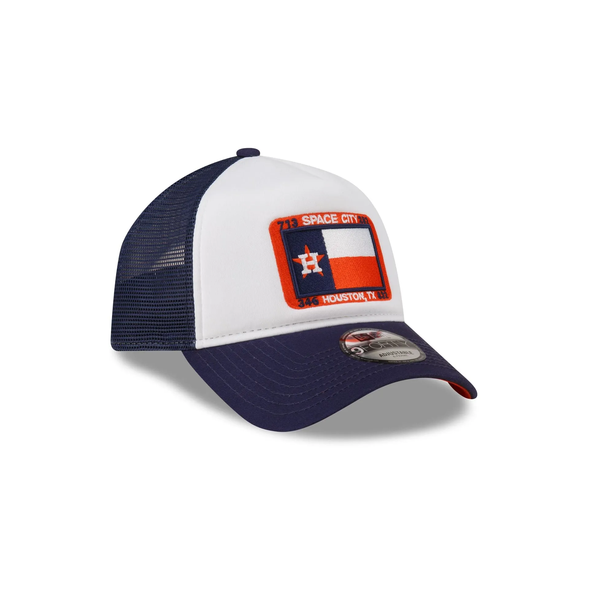 Houston Astros White Crown 9FORTY A-Frame Trucker Hat sold by New Era product image thumbnail 3
