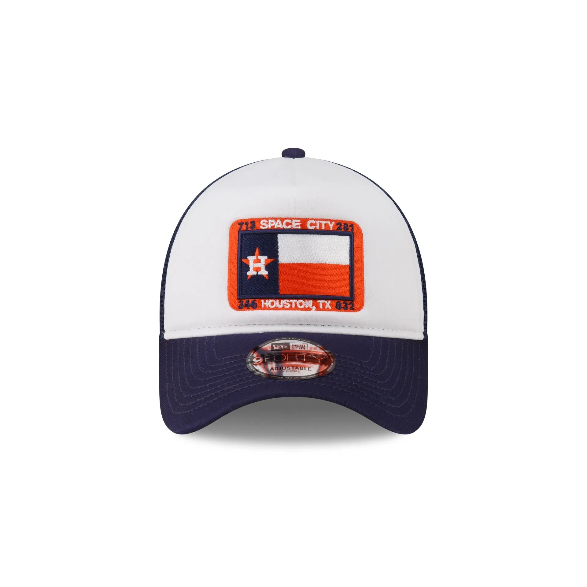 Houston Astros White Crown 9FORTY A-Frame Trucker Hat sold by New Era product image thumbnail 2