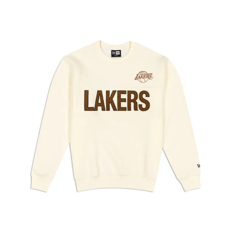 Los Angeles Lakers Cord Crewneck sold by New Era
