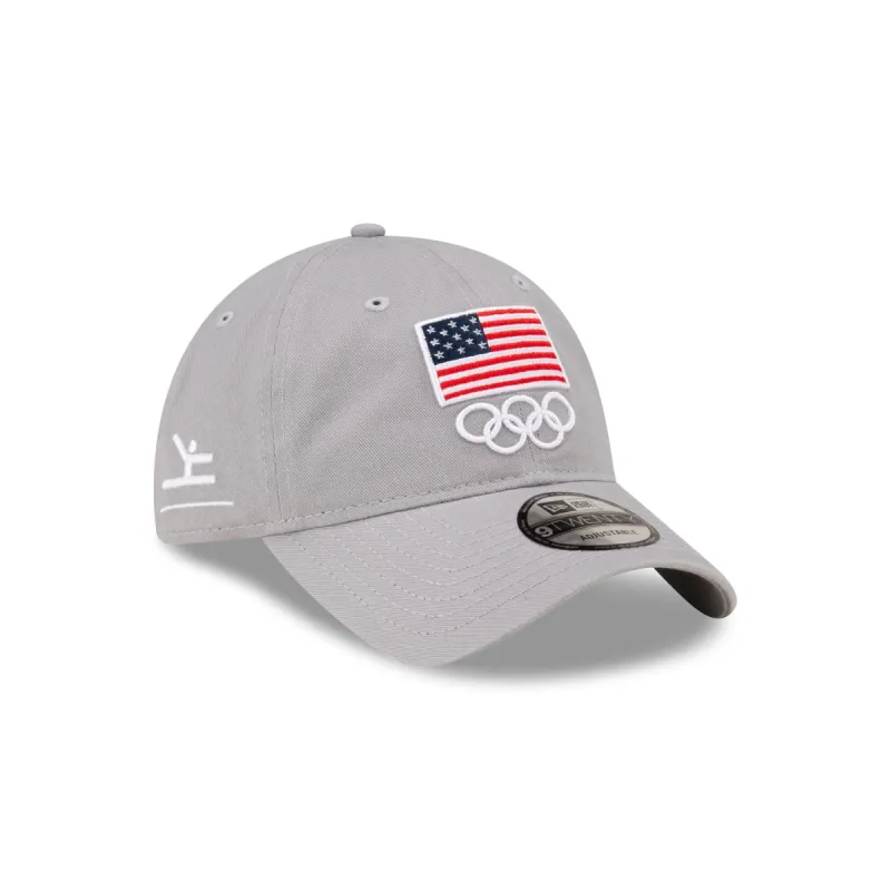 Team USA Gymnastics Gray 9TWENTY Adjustable Hat sold by New Era