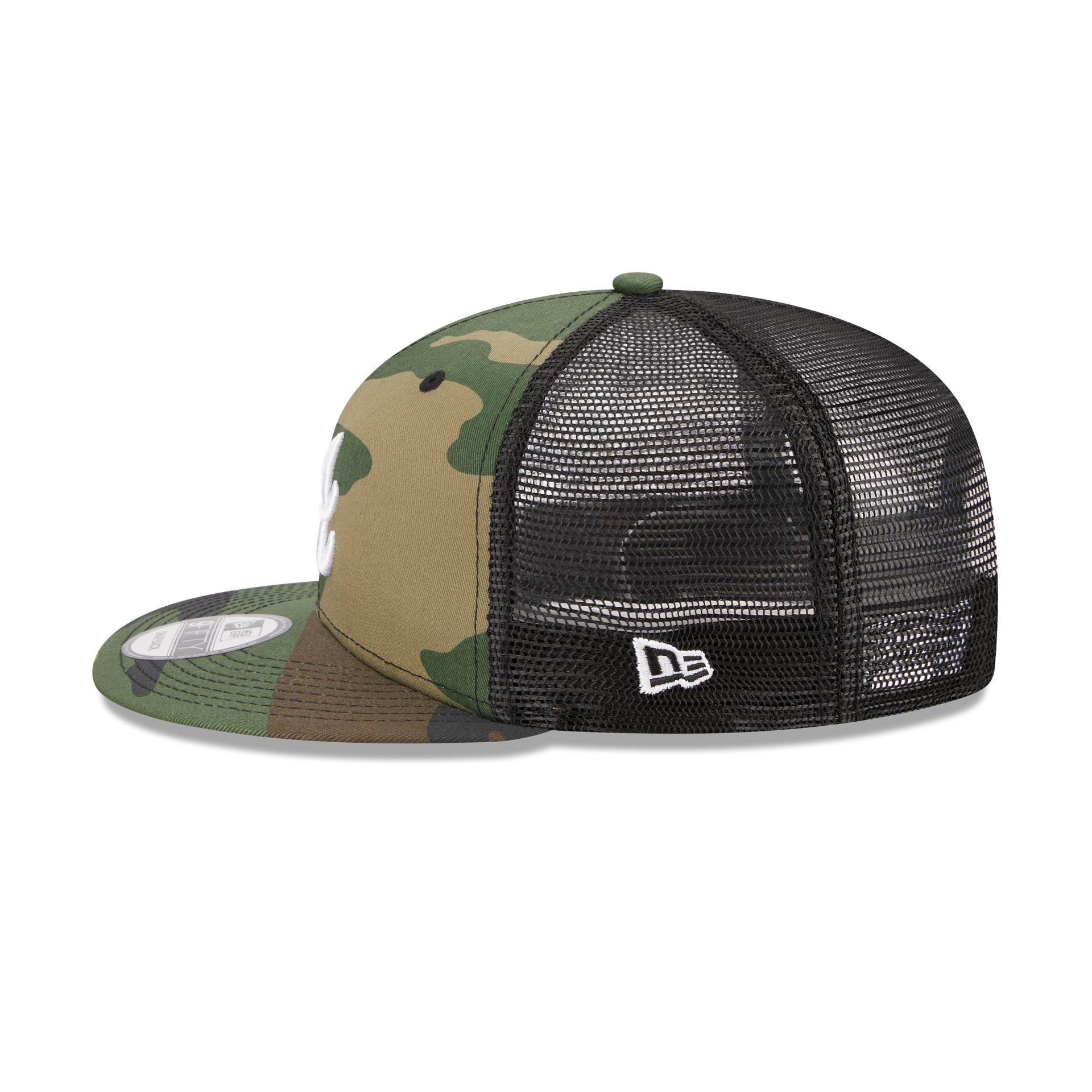 Atlanta Braves Camo 9FIFTY Trucker Snapback Hat sold by New Era product image thumbnail 4