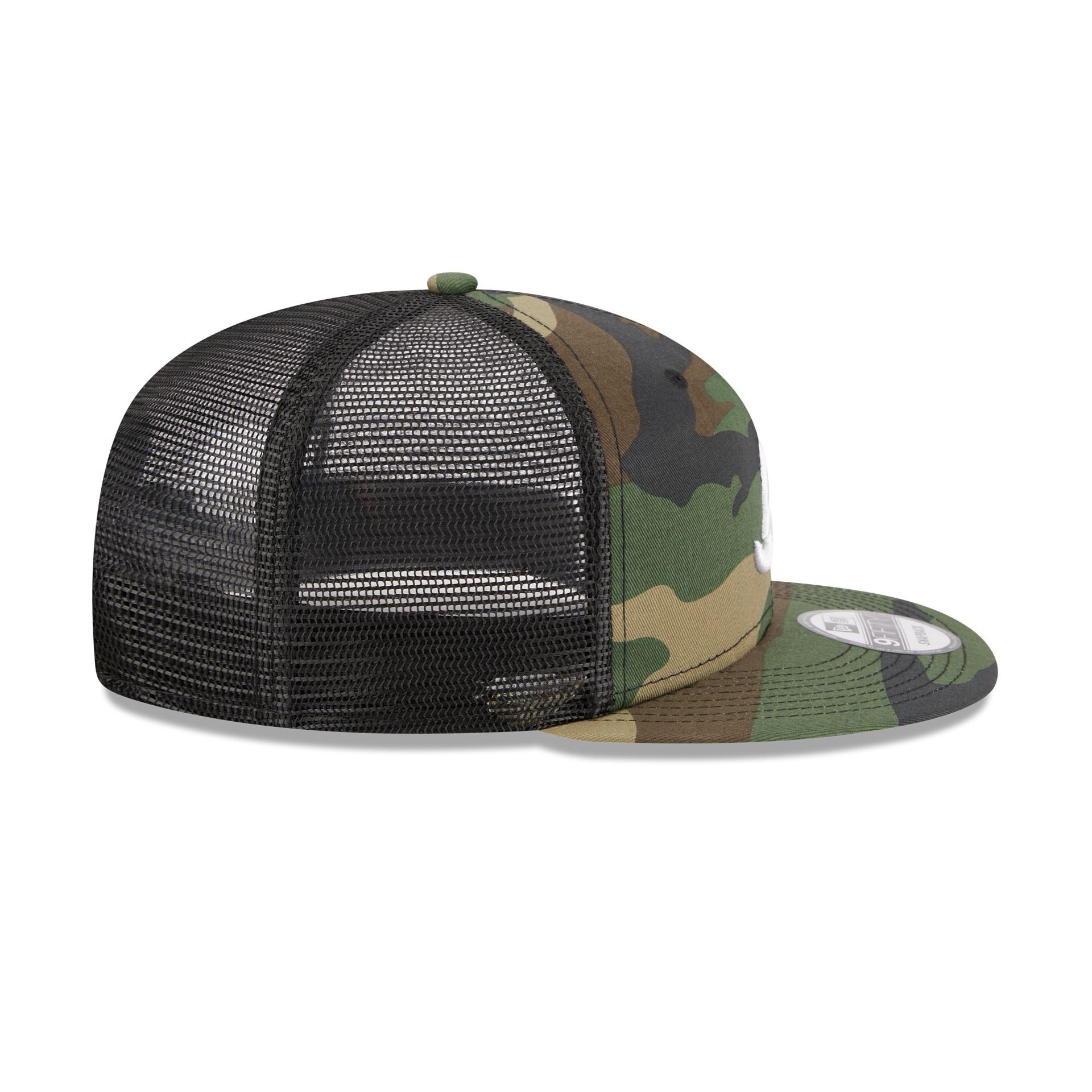 Atlanta Braves Camo 9FIFTY Trucker Snapback Hat sold by New Era product image thumbnail 5