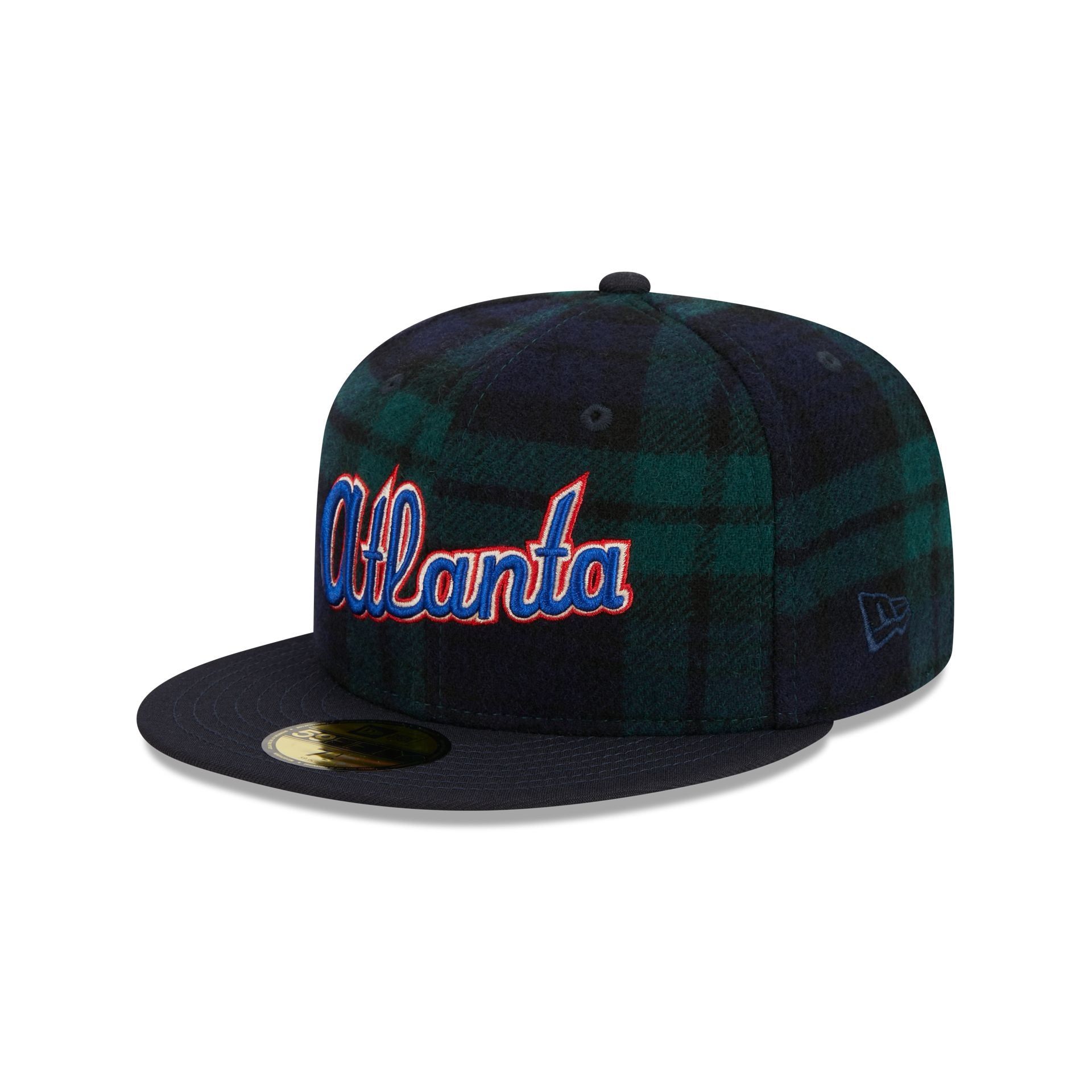 Atlanta Braves Plaid 59FIFTY Fitted Hat sold by New Era