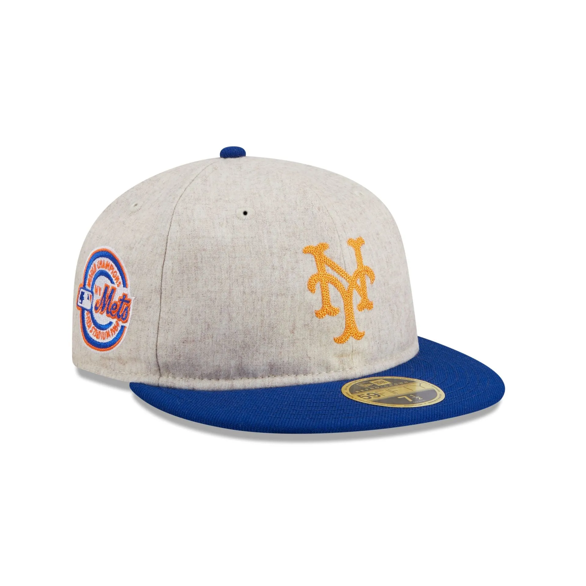 New York Mets Melton Wool Retro Crown 59FIFTY Fitted Hat sold by New Era