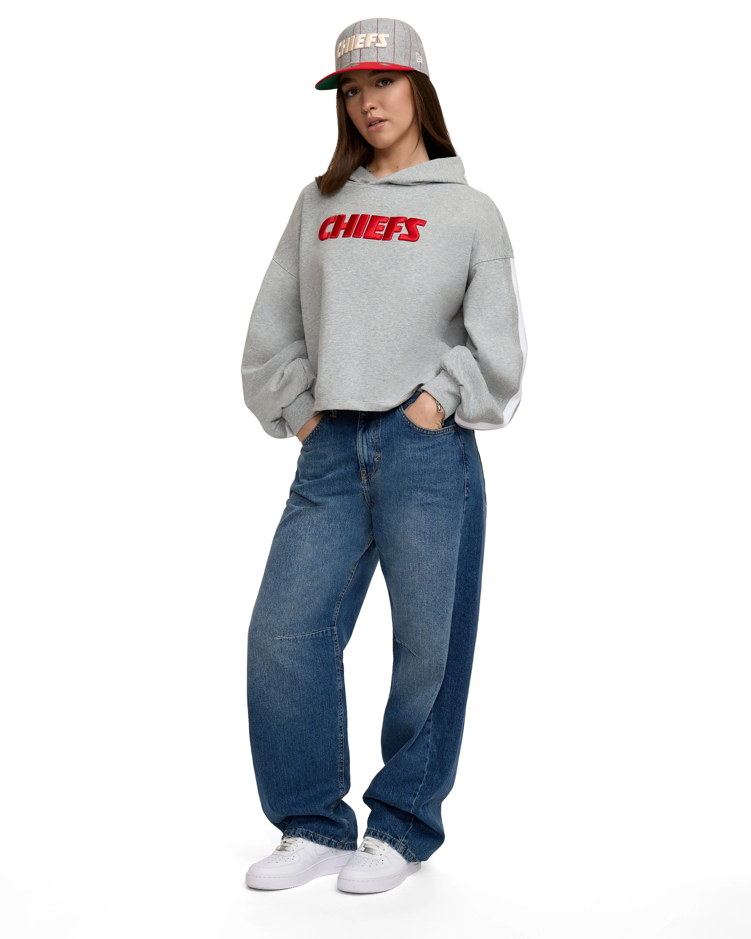 San Francisco 49ers Gray Logo Select Women's Hoodie sold by New Era product image thumbnail 5