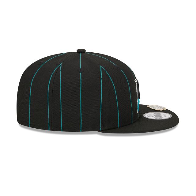 Miami Marlins Pinstripe Visor Clip 9FIFTY Snapback Hat sold by New Era product image thumbnail 5