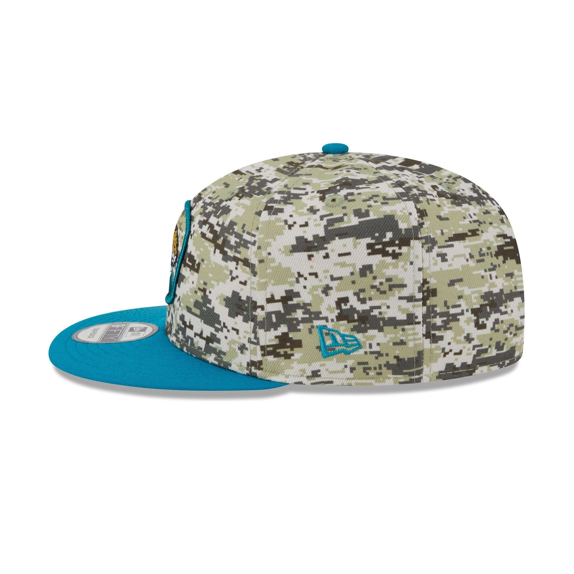 Jacksonville Jaguars 2023 Salute to Service Camo 9FIFTY Snapback Hat sold by New Era product image thumbnail 5