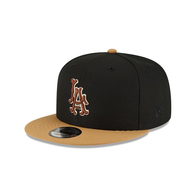 Los Angeles Angels Jet Black 9FIFTY Snapback Hat sold by New Era