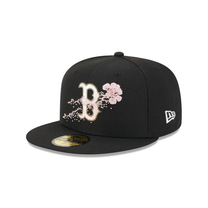 Boston Red Sox Dotted Floral 59FIFTY Fitted Hat sold by New Era