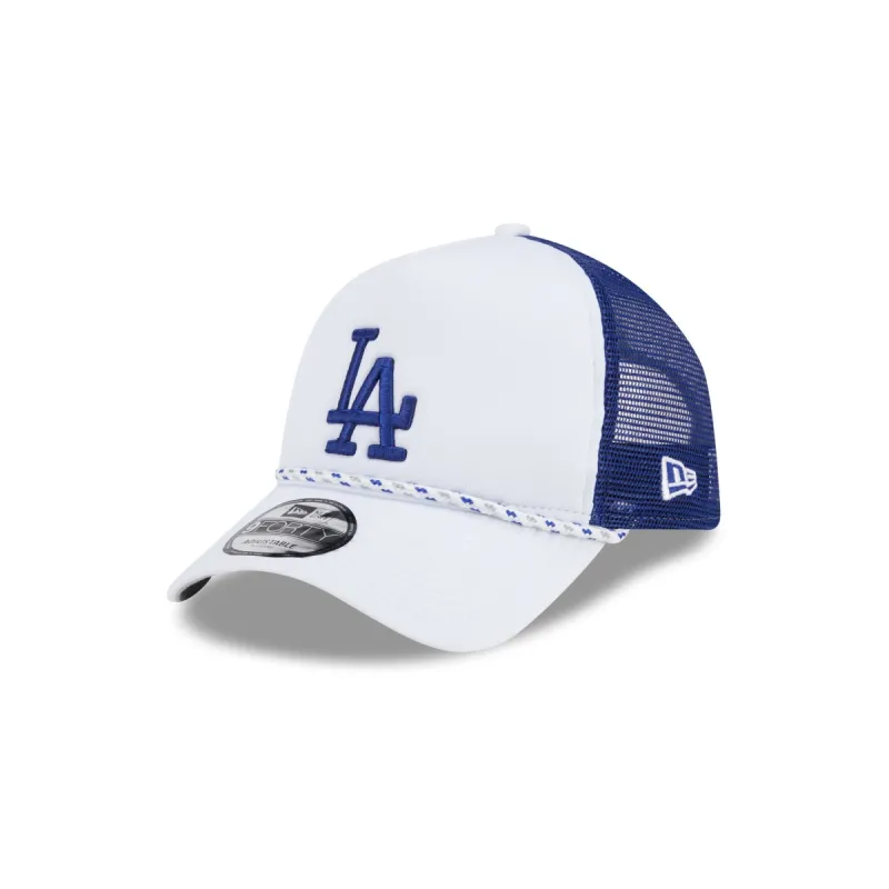 Los Angeles Dodgers Court Sport 9FORTY A-Frame Trucker Hat sold by New Era