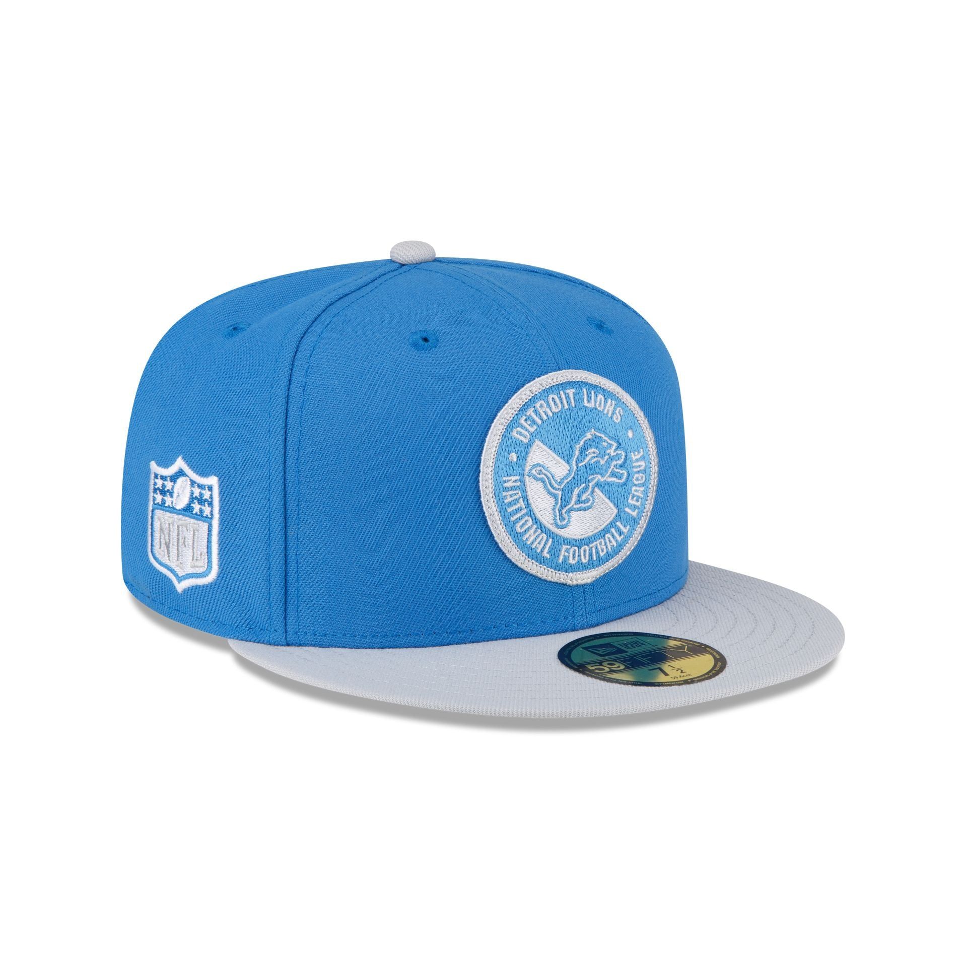 Detroit Lions 2023 Sideline Team Patch 59FIFTY Fitted Hat sold by New Era
