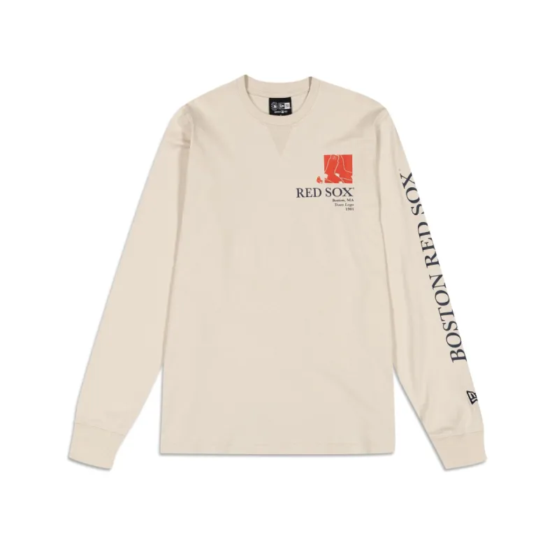 Boston Red Sox Curated Customs Stone T-Shirt sold by New Era