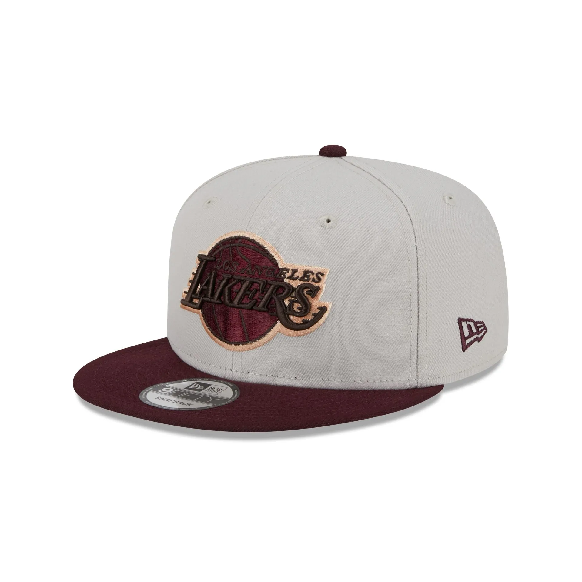 Los Angeles Lakers Mauve Visor 9FIFTY Snapback Hat sold by New Era