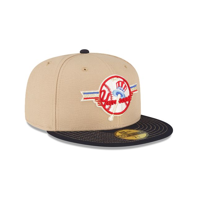 Just Caps Beige Camel New York Yankees 59FIFTY Fitted Hat sold by New Era product image thumbnail 3