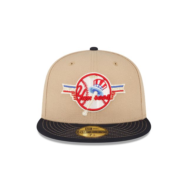 Just Caps Beige Camel New York Yankees 59FIFTY Fitted Hat sold by New Era product image thumbnail 2