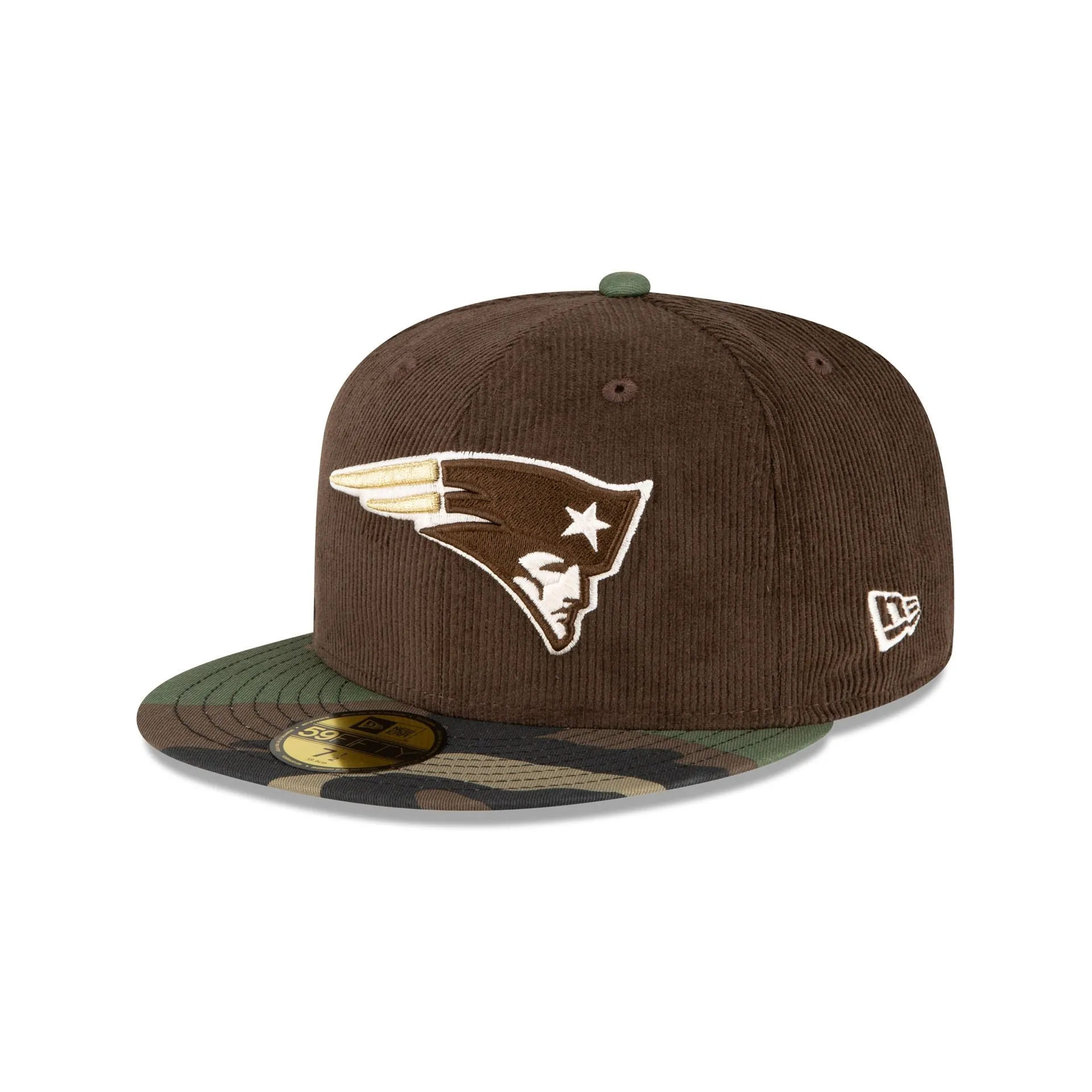 Just Caps Brown Camo New England Patriots 59FIFTY Fitted Hat sold by New Era product image thumbnail 3
